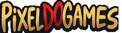 PixelDo Games studio logo in yellow and red block lettering